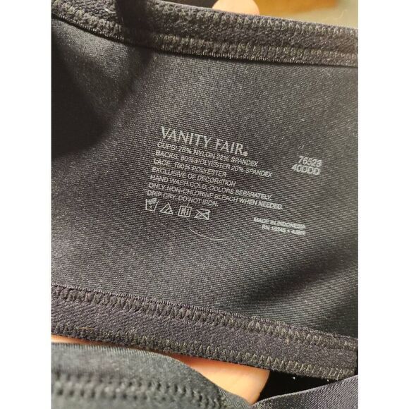 Vanity Fair Radiant Collection Lightly Lined Smoothing Underwire Bra Size 40DDD - Picture 3 of 3